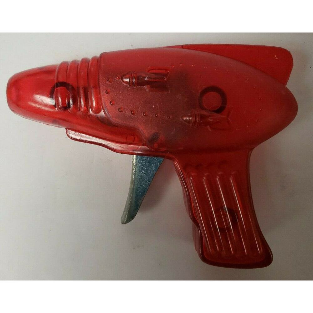 Vintage Plastic Friction Space Gun Toy NOS 321
